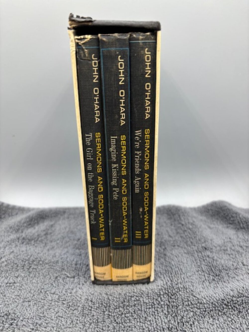 SERMONS AND SODA-WATER Vol. I, II, III By John O'Hara HC Books Third Printing